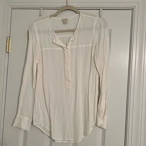 J. Crew Factory white blouse